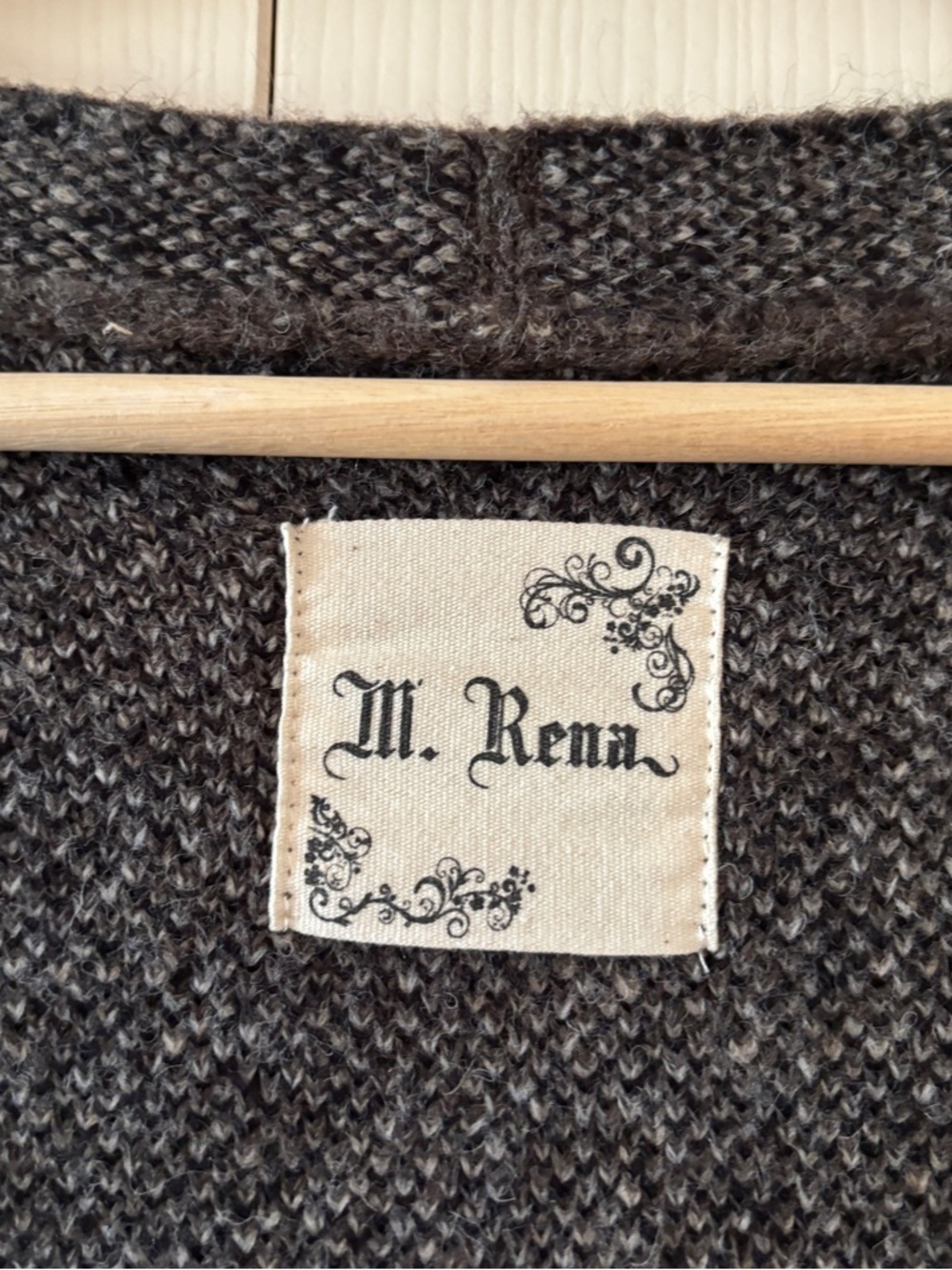 M. Rena Tribal Open Front Cardigan Sweater - Picture 2 of 5